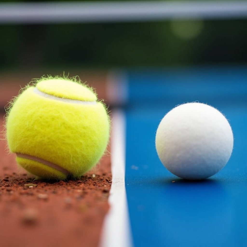 تفاوت در توپ تنیس و پینگ پونگ