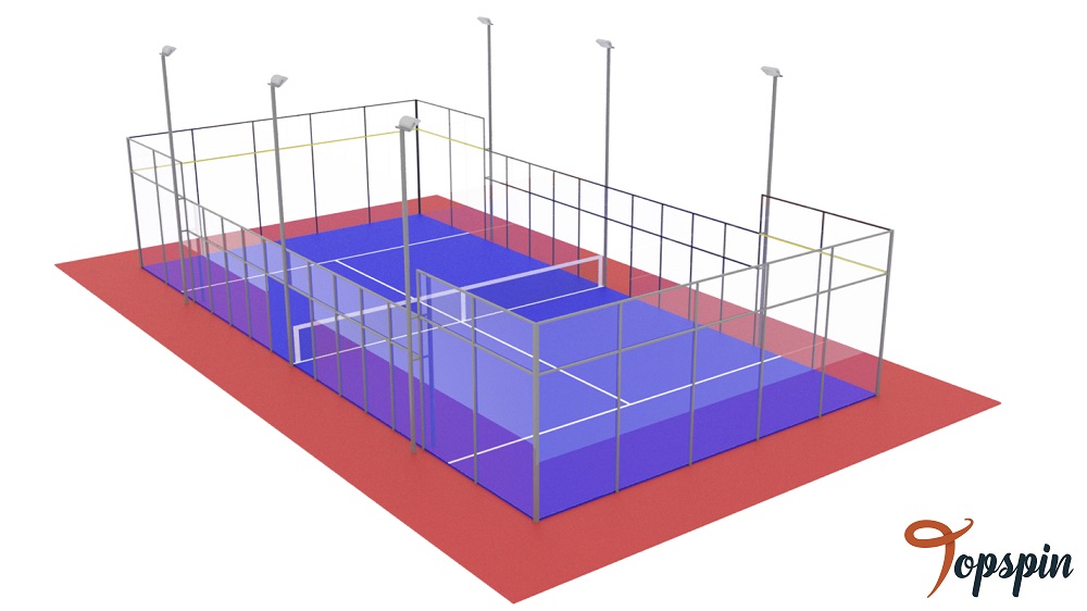 مراحل نصب فنس در زمین تنیس