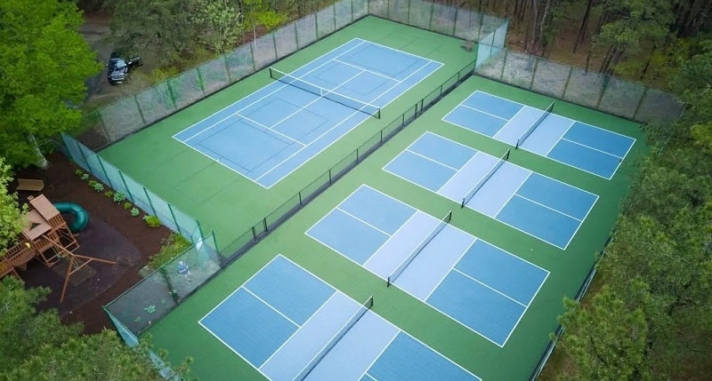 مراحل اجرای زمین پیکل بال با تاپ اسپین