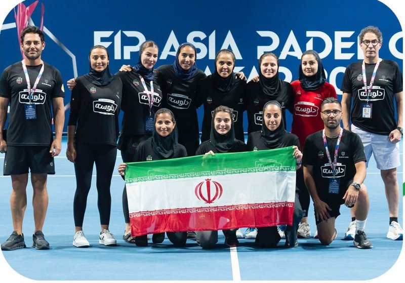 عکس بازیکنان زن تیم ملی پدل ایران